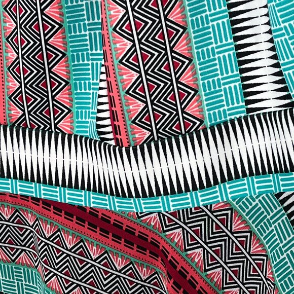 Signature by Robbie Bee Handkerchief Hem Maxi Dress 16W Boho Multicolor - Picture 7 of 12